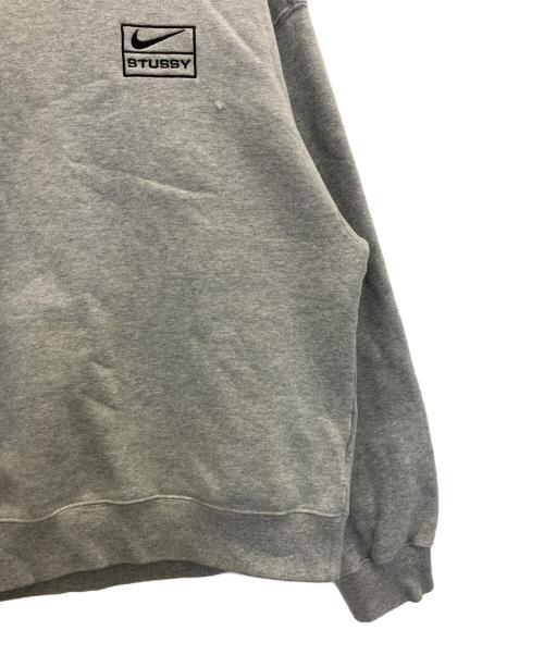 NIKE（ナイキ）NIKE (ナイキ) stussy (ステューシー) NRG BR Crew Fleece グレー サイズ:Sの古着・服飾アイテム