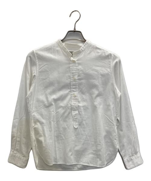 MARGARET HOWELL（マーガレットハウエル）MARGARET HOWELL (マーガレットハウエル) スタンドカラーブラウス ホワイト サイズ:SIZE 1の古着・服飾アイテム
