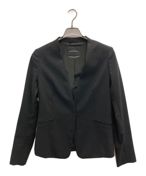 green label relaxing（グリーンレーベルリラクシング）green label relaxing (グリーンレーベルリラクシング) ノーラペル ジャケット ブラック サイズ:36の古着・服飾アイテム