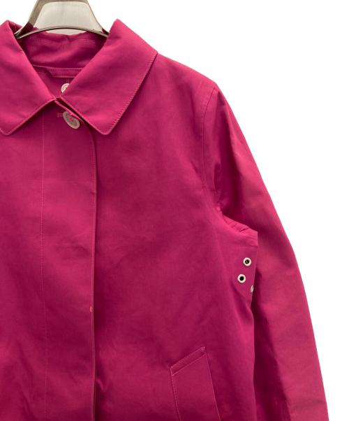 MACKINTOSH PHILOSOPHY（マッキントッシュ フィロソフィー）MACKINTOSH PHILOSOPHY (マッキントッシュ フィロソフィー) ライナー付 ゴム引きステンカラー ショッキングピンク サイズ:40の古着・服飾アイテム