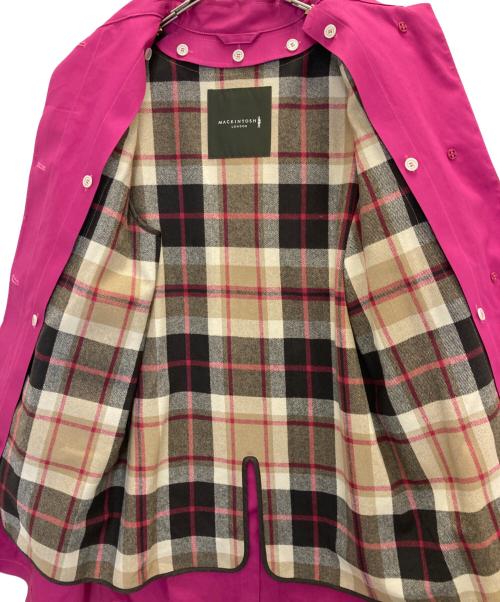 MACKINTOSH PHILOSOPHY（マッキントッシュ フィロソフィー）MACKINTOSH PHILOSOPHY (マッキントッシュ フィロソフィー) ライナー付 ゴム引きステンカラー ショッキングピンク サイズ:40の古着・服飾アイテム