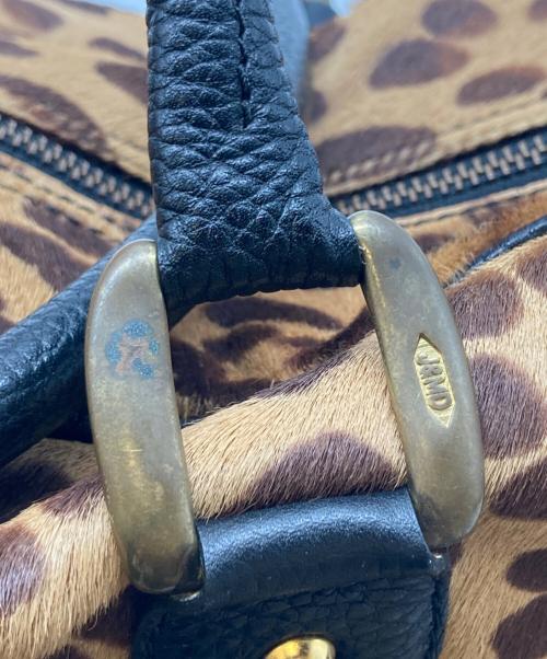 J&M DAVIDSON（ジェイ＆エム デヴィッドソン）J&M DAVIDSON (ジェイ＆エム デヴィッドソン) MIA レオパードバッグ ベージュの古着・服飾アイテム