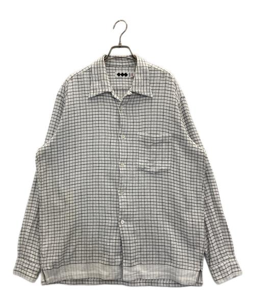 GOODENOUGH（グッドイナフ）GOODENOUGH (グッドイナフ) FINESSE (フィネス) 90s CHECK LINE FLANNEL SHIRTS ホワイト サイズ:Ⅼの古着・服飾アイテム