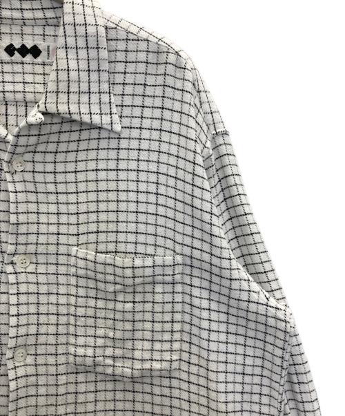 GOODENOUGH（グッドイナフ）GOODENOUGH (グッドイナフ) FINESSE (フィネス) 90s CHECK LINE FLANNEL SHIRTS ホワイト サイズ:Ⅼの古着・服飾アイテム