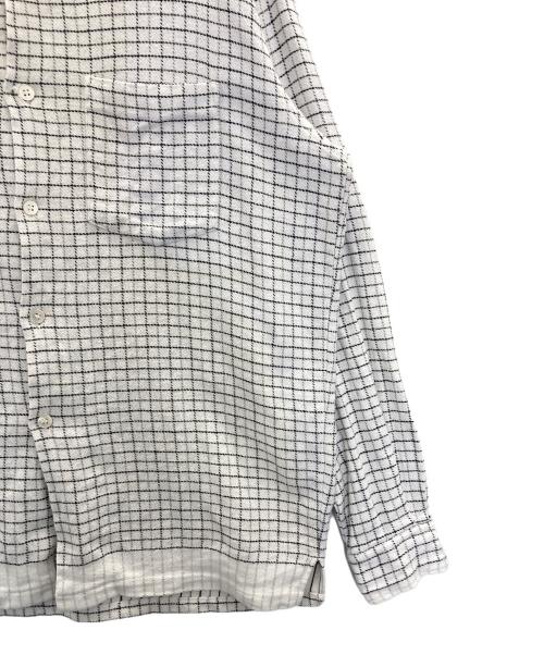 GOODENOUGH（グッドイナフ）GOODENOUGH (グッドイナフ) FINESSE (フィネス) 90s CHECK LINE FLANNEL SHIRTS ホワイト サイズ:Ⅼの古着・服飾アイテム
