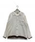 GOODENOUGH（グッドイナフ）の古着「90s BLANK  LINE FLANNEL SHIRTS」｜ホワイト