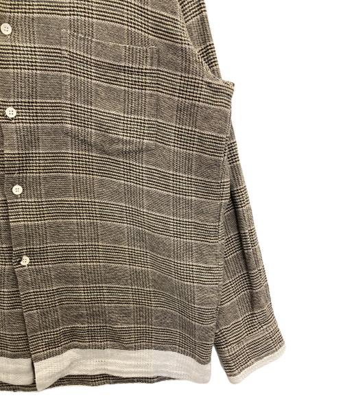 GOODENOUGH（グッドイナフ）GOODENOUGH (グッドイナフ) finesse (フィネス) 90s G.CHECK LINE FLANNEL SHIRTS グレー サイズ:Ⅼの古着・服飾アイテム