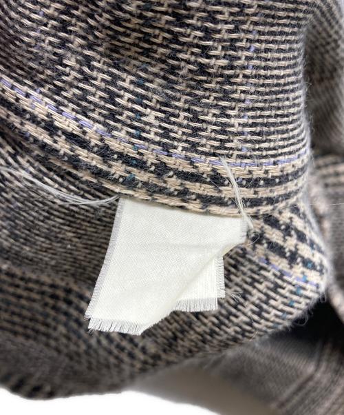 GOODENOUGH（グッドイナフ）GOODENOUGH (グッドイナフ) finesse (フィネス) 90s G.CHECK LINE FLANNEL SHIRTS グレー サイズ:Ⅼの古着・服飾アイテム