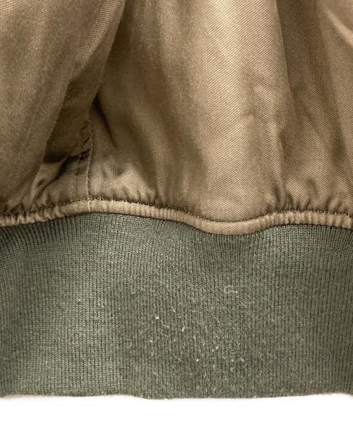 HOUSTON（ヒューストン）HOUSTON (ヒューストン) L-2B FLIGHT JACKET グリーン サイズ:Ⅼの古着・服飾アイテム