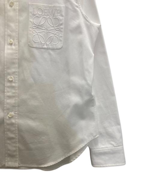 LOEWE（ロエベ）LOEWE (ロエベ) Anagram Pocket Shirt/アナグラムポケットシャツ ホワイト サイズ:37の古着・服飾アイテム