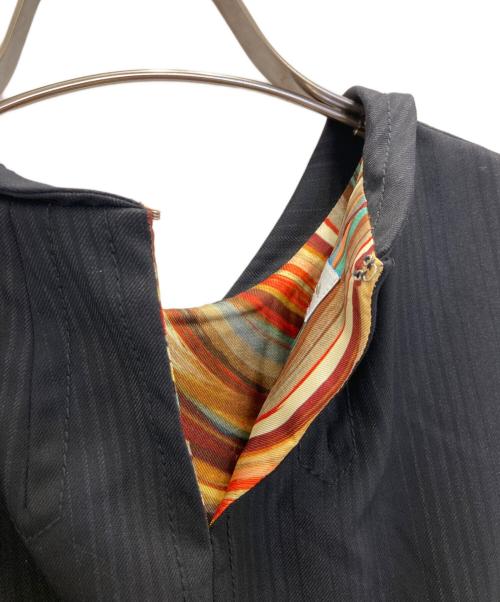 Paul Smith woman（ポールスミス ウーマン）Paul Smith woman (ポールスミス ウーマン) サイドボタンノースリーブワンピース ネイビー サイズ:40の古着・服飾アイテム