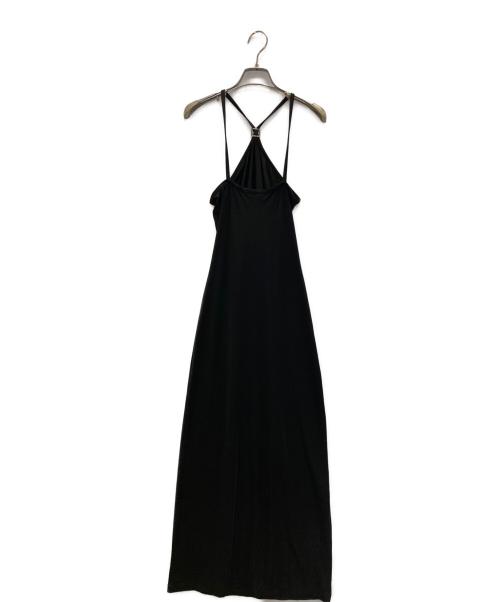 FENDI（フェンディ）FENDI (フェンディ) ロゴバックルキャミソールワンピース ブラック サイズ:Mの古着・服飾アイテム