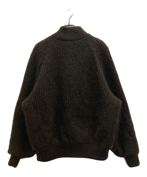 ITALIYA（イタリヤ）ITALIYA (イタリヤ) ニット切替ブルゾン ブラウン サイズ:FREEの古着・服飾アイテム