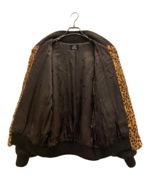 ITALIYA（イタリヤ）ITALIYA (イタリヤ) ニット切替ブルゾン ブラウン サイズ:FREEの古着・服飾アイテム