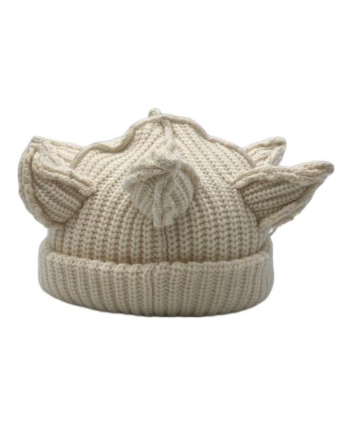 CHARLES JEFFREY LOVERBOY（チャールズ ジェフリー ラバーボーイ）CHARLES JEFFREY LOVERBOY (チャールズ ジェフリー ラバーボーイ) BERSERKER BEANIE ホワイトの古着・服飾アイテム