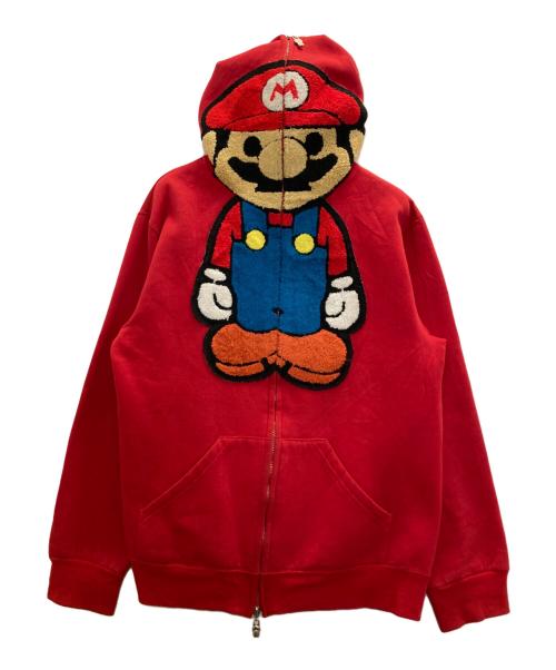 BABY MiLO（ベビーマイロ）BABY MiLO (ベビーマイロ) マリオコラボジップパーカー レッド サイズ:Ⅼの古着・服飾アイテム