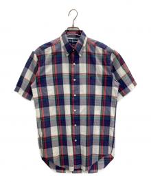 POLO RALPH LAUREN（ポロ・ラルフローレン）の古着「90s B.D. S/S BLAKE CHECK SHIRTS」｜ネイビー