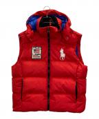 POLO RALPH LAURENポロ・ラルフローレン）の古着「ビッグポニーダウンベスト」｜レッド