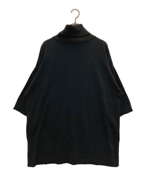 glamb（グラム）glamb (グラム) Half Sleeves Turtle Neck Knit ブラック サイズ:Mの古着・服飾アイテム