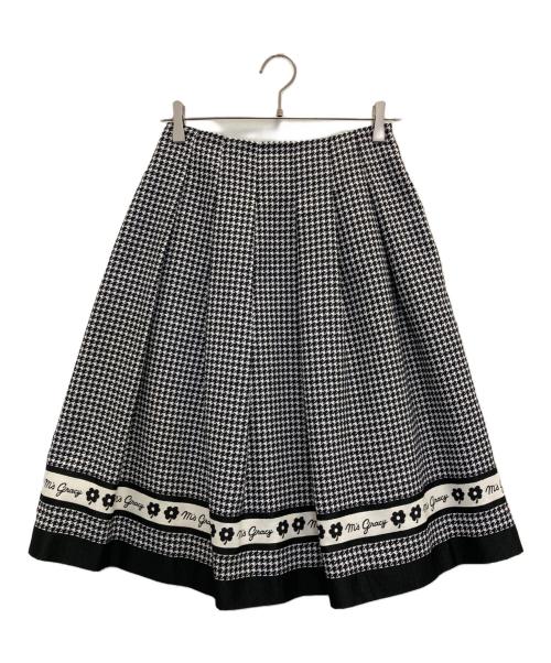 M'S GRACY（エムズグレイシー）M'S GRACY (エムズグレイシー) 千鳥柄スカート ブラック サイズ:38の古着・服飾アイテム