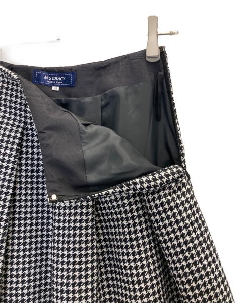 M'S GRACY（エムズグレイシー）M'S GRACY (エムズグレイシー) 千鳥柄スカート ブラック サイズ:38の古着・服飾アイテム