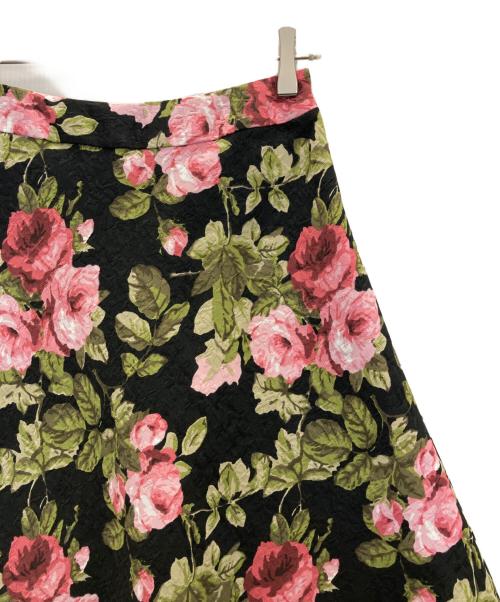 M'S GRACY（エムズグレイシー）M'S GRACY (エムズグレイシー) 花柄スカート ブラック サイズ:38の古着・服飾アイテム