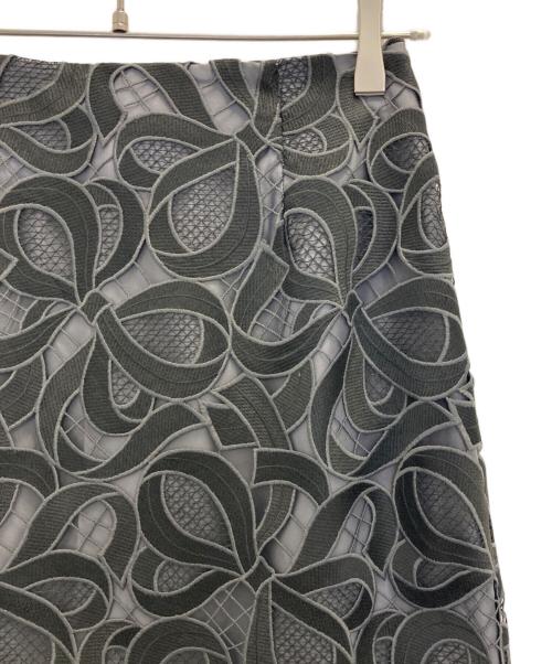 M'S GRACY（エムズグレイシー）M'S GRACY (エムズグレイシー) リボンレースタイトスカート ブラック サイズ:38の古着・服飾アイテム