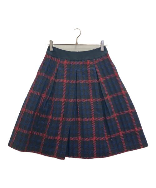M'S GRACY（エムズグレイシー）M'S GRACY (エムズグレイシー) チェックスカート ネイビー サイズ:38の古着・服飾アイテム