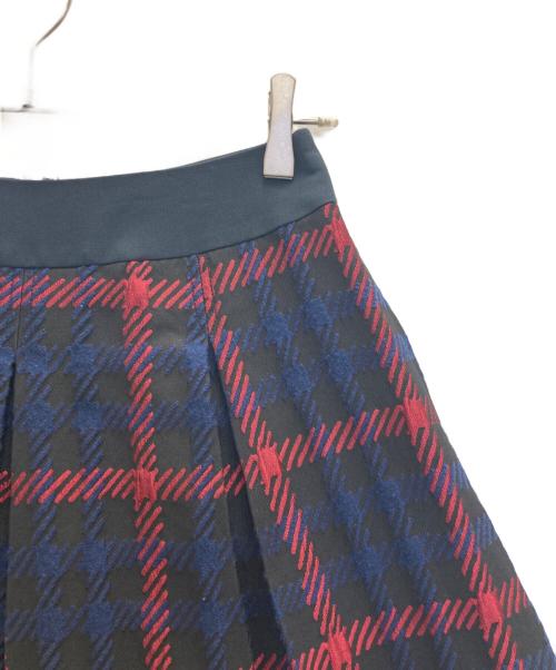 M'S GRACY（エムズグレイシー）M'S GRACY (エムズグレイシー) チェックスカート ネイビー サイズ:38の古着・服飾アイテム