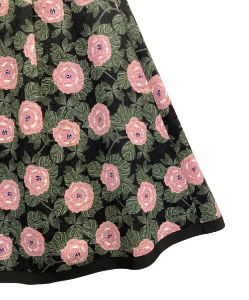 M'S GRACY（エムズグレイシー）M'S GRACY (エムズグレイシー) 花柄スカート ブラック サイズ:38の古着・服飾アイテム