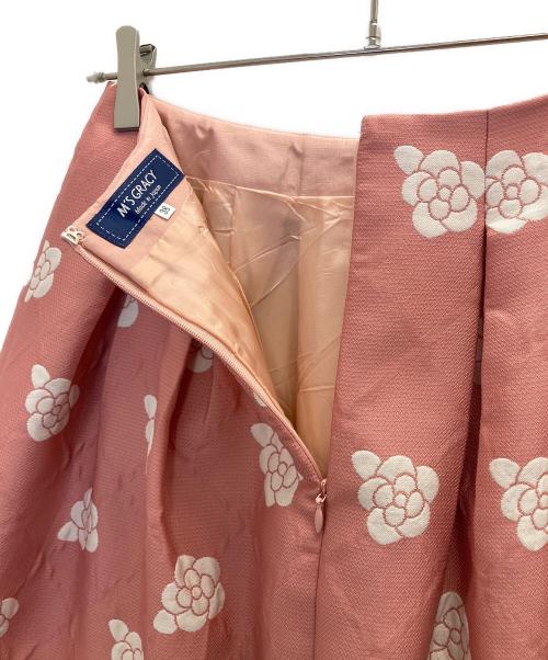 M'S GRACY（エムズグレイシー）M'S GRACY (エムズグレイシー) 花柄スカート ピンク サイズ:38の古着・服飾アイテム