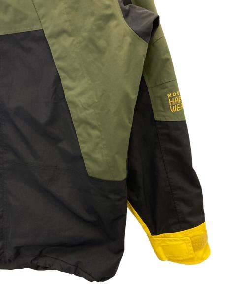 MOUNTAIN HARD WEAR（マウンテンハードウェア）MOUNTAIN HARD WEAR (マウンテンハードウェア) パラダイムジャケット ブラック×グリーン サイズ:Mの古着・服飾アイテム