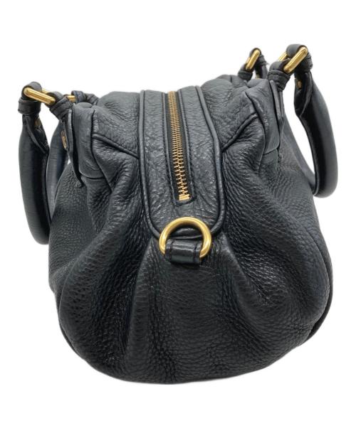 Marc by Marc Jacobs（マークバイマークジェイコブス）Marc by Marc Jacobs (マークバイマークジェイコブス) レザーショルダーバッグ ブラックの古着・服飾アイテム