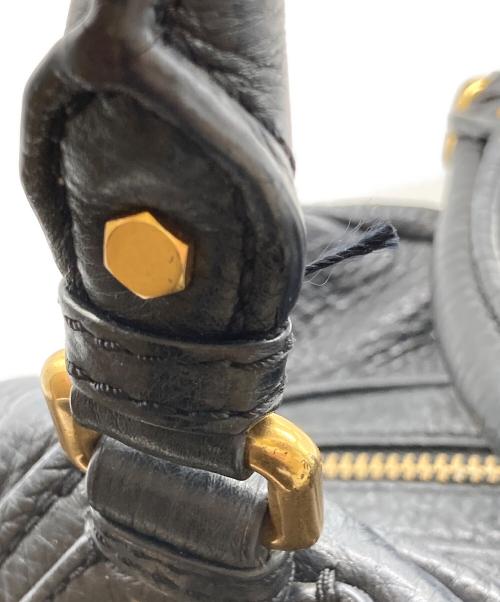 Marc by Marc Jacobs（マークバイマークジェイコブス）Marc by Marc Jacobs (マークバイマークジェイコブス) レザーショルダーバッグ ブラックの古着・服飾アイテム