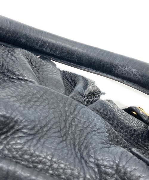 Marc by Marc Jacobs（マークバイマークジェイコブス）Marc by Marc Jacobs (マークバイマークジェイコブス) レザーショルダーバッグ ブラックの古着・服飾アイテム