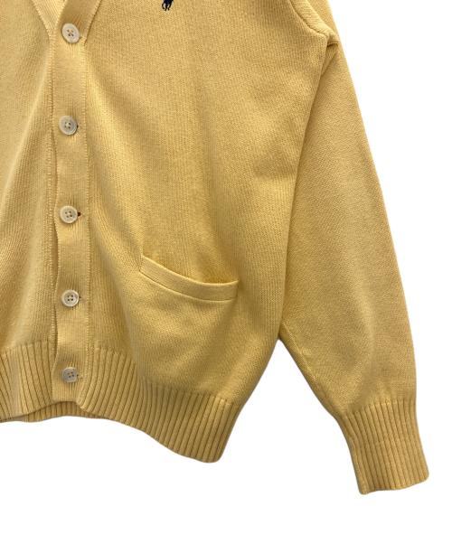 POLO RALPH LAUREN（ポロ・ラルフローレン）POLO RALPH LAUREN (ポロ・ラルフローレン) 90s cotton knit cardigan イエロー サイズ:Ⅿの古着・服飾アイテム