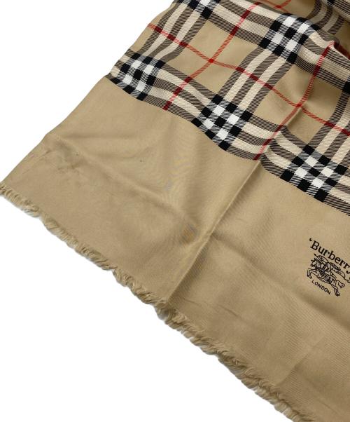 BURBERRY LONDON（バーバリーロンドン）BURBERRY LONDON (バーバリーロンドン) ノバチェックシルクストール ベージュの古着・服飾アイテム