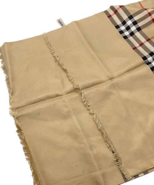 BURBERRY LONDON（バーバリーロンドン）BURBERRY LONDON (バーバリーロンドン) ノバチェックシルクストール ベージュの古着・服飾アイテム