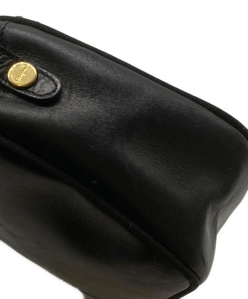 Salvatore Ferragamo（サルヴァトーレ フェラガモ）Salvatore Ferragamo (サルヴァトーレ フェラガモ) ヴァラリボンショルダーバッグ ブラックの古着・服飾アイテム