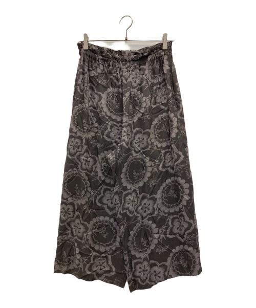 COMME des GARCONS（コムデギャルソン）COMME des GARCONS (コムデギャルソン) フラワープリントイージーパンツ グレー サイズ:表記なしの古着・服飾アイテム