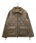 TAIONタイオン）の古着「ミリタリーリバーシブルダウンジャケット」｜ベージュ