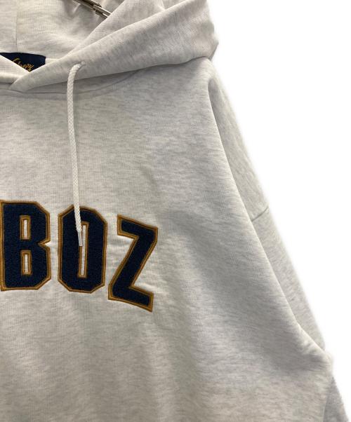 KEBOZ（ケボズ）KEBOZ (ケボズ) FREAK'S STORE (フリークスストア) ロゴパーカー グレー サイズ:XLの古着・服飾アイテム