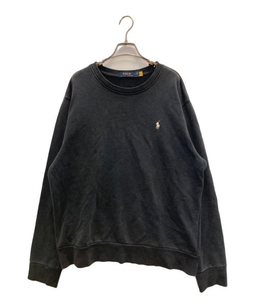 POLO RALPH LAUREN（ポロ・ラルフローレン）POLO RALPH LAUREN (ポロ・ラルフローレン) クルーネックスウェット ネイビー サイズ:Ⅼの古着・服飾アイテム