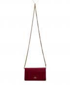 COACHコーチ）の古着「チェーンショルダーポーチ」｜ピンク