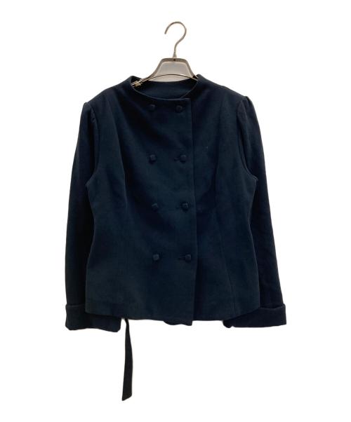 La TOTALITE（ラ ト―タリテ）La TOTALITE (ラ ト―タリテ) Avec H コンパクトジャケット ネイビー サイズ:36の古着・服飾アイテム