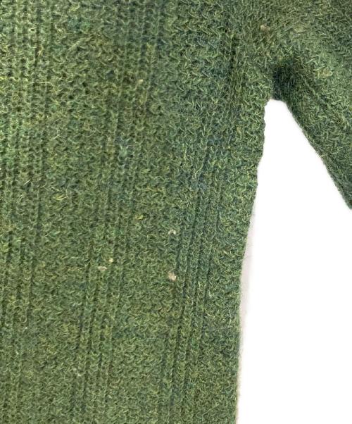 PURITAN SPORTS WEAR（プリタン スポーツ ウェア）PURITAN SPORTS WEAR (プリタン スポーツ ウェア) wool and acrylic metal button cardigan グリーン サイズ:Ⅿの古着・服飾アイテム