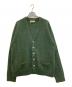PURITAN SPORTS WEAR（プリタン スポーツ ウェア）の古着「wool and acrylic metal button cardigan」｜グリーン