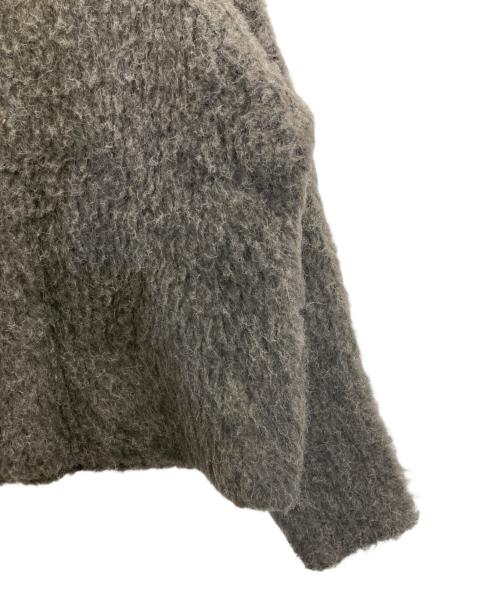 Whim Gazette（ウィムガゼット）Whim Gazette (ウィムガゼット) ミックスヤーンクルーネックニットプルオーバー グレー サイズ:FREEの古着・服飾アイテム