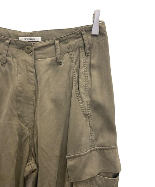 Whim Gazette（ウィムガゼット）Whim Gazette (ウィムガゼット) リヨセルカーゴパンツ カーキ サイズ:36の古着・服飾アイテム