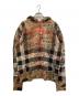 BURBERRY LONDON（バーバリーロンドン）の古着「graffiti print checked hodie」｜ブラウン